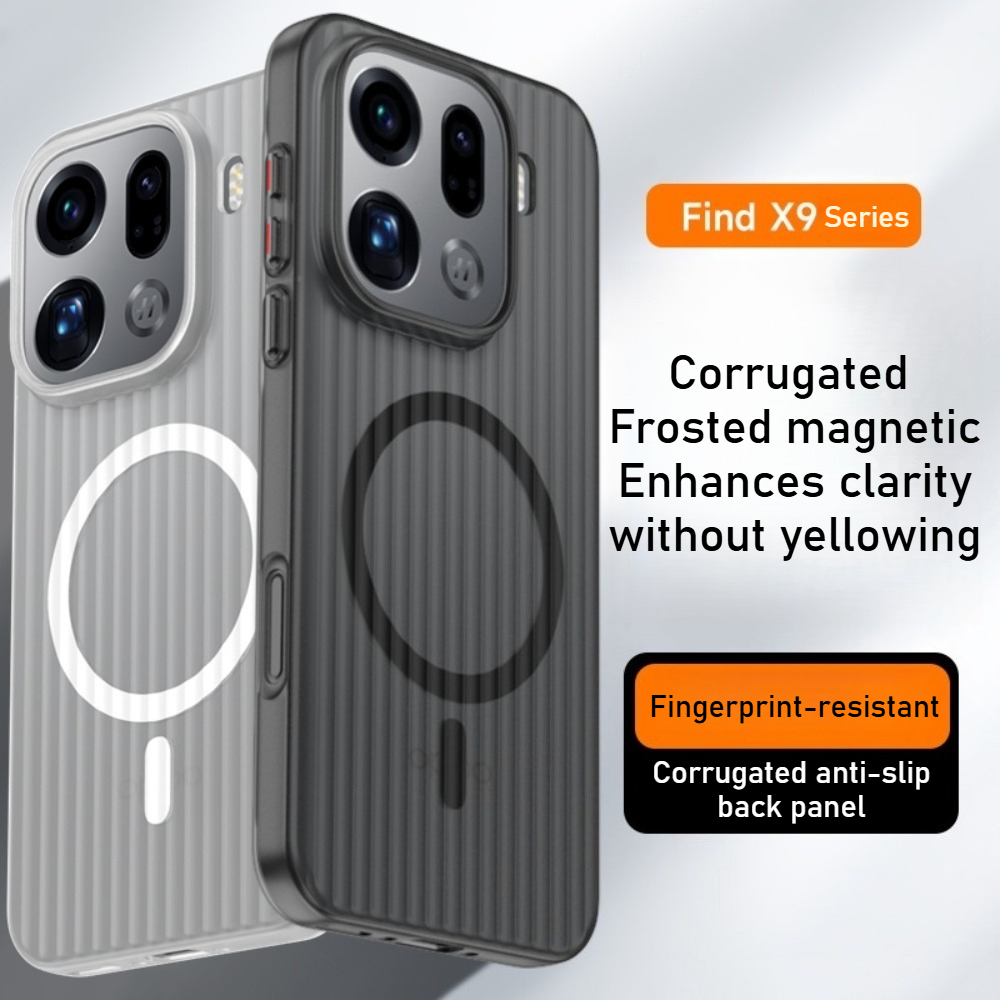 Oppo Find X8 - Luxury Corrugated Stripe For Magsafe Magnetic