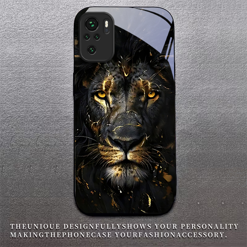 Lion With Golden Black Glass P - Xiaomi Redmi Note 13 评论和价格