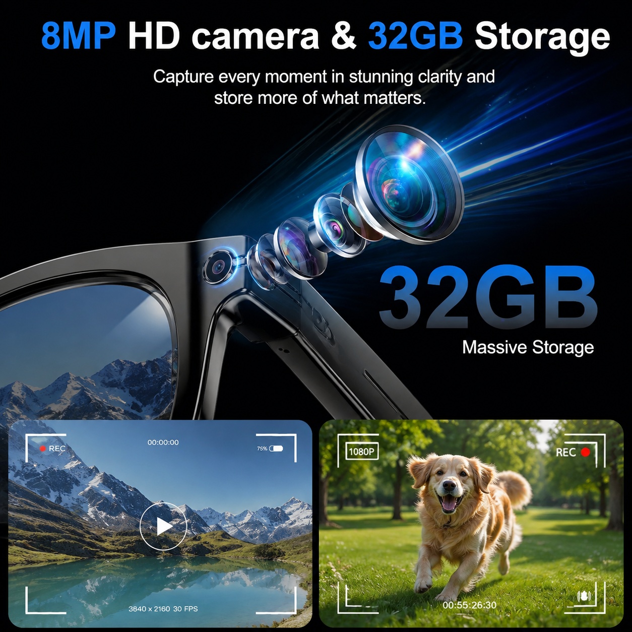 2026 AI Smart Glasses with 8MP - Smart Glasses Lens 评论和价格
