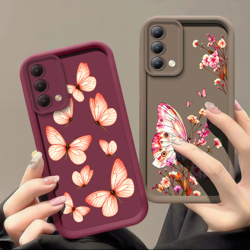 Printed Butterfly Flower Phone - Oppo A78 评论和价格